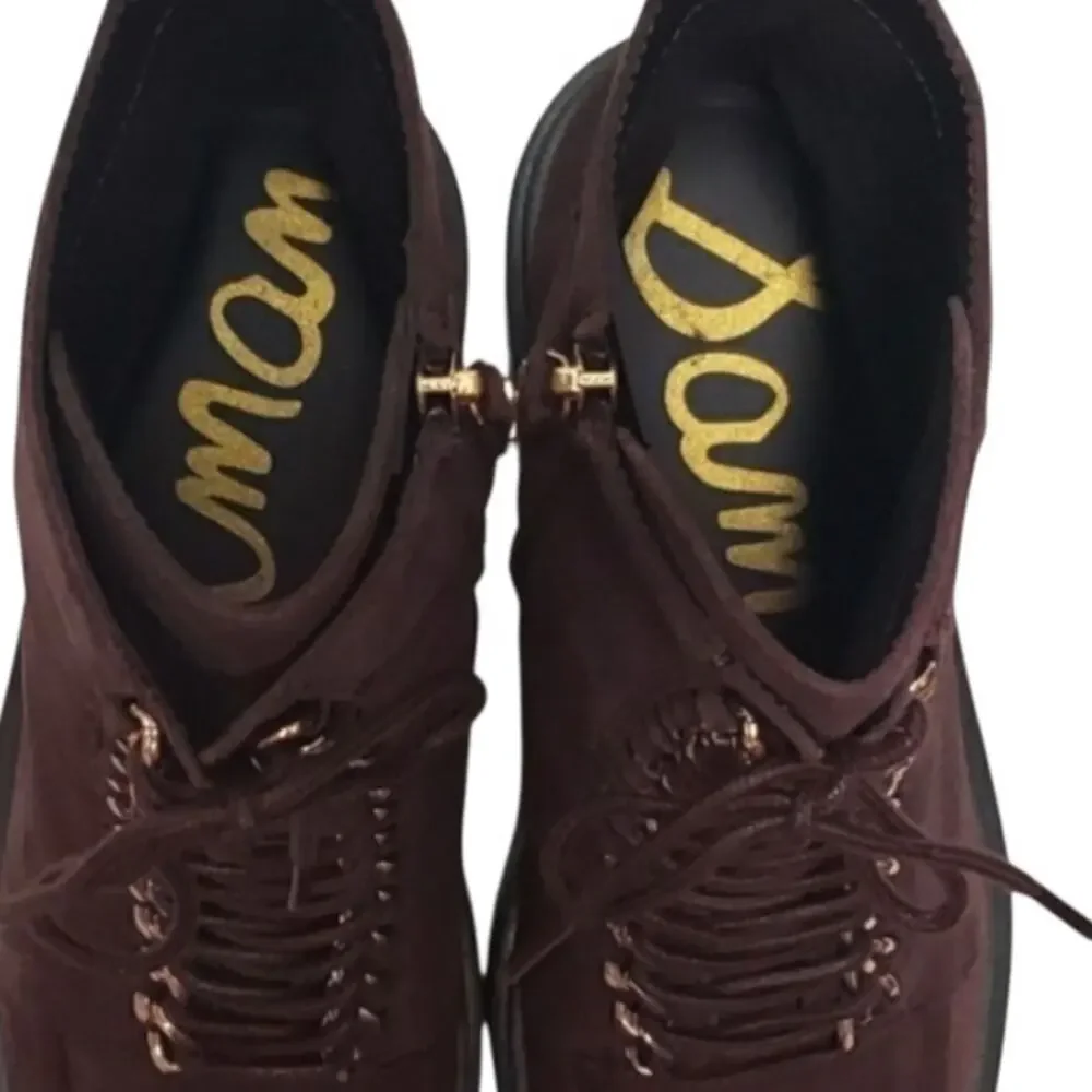 Sam Edelman Lovrin Platform Combat  Suede Lace Up  Boot Size 9 NEW - Picture 4 of 8